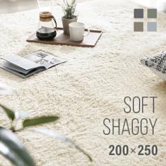 【最大1000円OFFクーポン 5/7迄】 ラグ シャギーラグ 送料無料 rug 200×250 マイクロファイバーシャギー 北欧 Z4糸 ラグマット シャギー