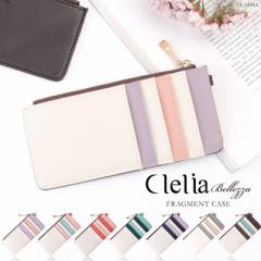 フラグメントケース レディース 薄型 カード ID IC ファスナー カードケース Clelia クレリア Bellezza ベレッサ 【CL-11412】mlb