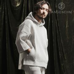 2024 t s\ 6{`{ח\ ANGENEHM AQl[ Light yarn cable stitch short sleeve hoodie Y atftps