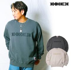 ANIMALIA �A�j�}���A Pigment Dyeing Crew Sweat -LOGO �X�E�F�b�g atftps