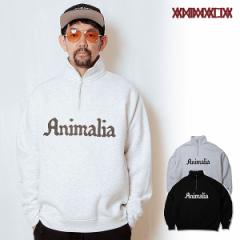 ANIMALIA Aj}A HALF-ZIP LOOSE FIT SWEAT - Legendary Logo Y XEFbg atftps