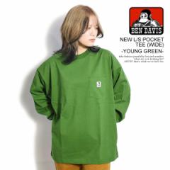 BEN DAVIS xfCrX NEW L/S POCKET TEE (WIDE) -YOUNG GREEN- Y TVc  T |PbgTVc Xg[g atftps