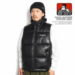 BEN DAVIS xfCrX FAUX LEATHER PUFFER VEST Y xXg ȃxXg tFCNU[  Xg[g atfjkt