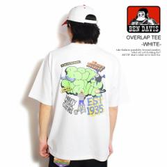 BEN DAVIS xfCrX OVERLAP TEE -WHITE- Y TVc  obN vg I[o[TCY Xg[g atftps