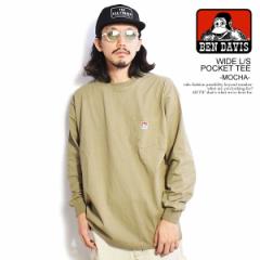 BEN DAVIS xfCrX WIDE L/S POCKET TEE -MOCHA- Y TVc  TXg[g atftps