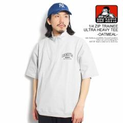 30OFF SALE Z[ BEN DAVIS xfCrX 1/4 ZIP TRAINEE ULTRA HEAVY TEE -OATMEAL- Y TVc n[tWbv atftps