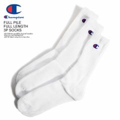 CHAMPION `sI FULL PILE FULL LENGTH 3P SOCKS Y fB[X C \bNX tOX\bNX champion