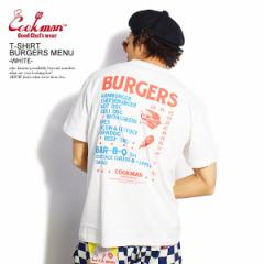 COOKMAN NbN} T-shirts Burgers menu -WHITE- Y TVc  TVc Xg[g cookman tVc atftps