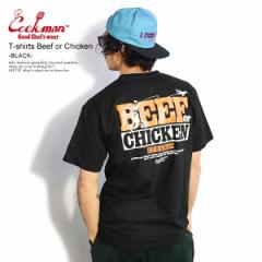 COOKMAN NbN} T-shirts Beef or Chicken -BLACK- Y TVc  TVc Xg[g cookman tVc atftps