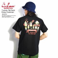 COOKMAN NbN} T-shirts TM Paint Enjoy Cookman -BLACK- Y TVc  TVc Xg[g cookman tVc atftps