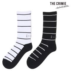 CRIMIE �N���C�~�[ EMBROIDERY BORDER SOX �����Y �\�b�N�X �C�� �N���[�\�b�N�X �{�[�_�[�\�b�N�X �X�g���[�g atfacc