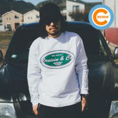 yARTIF Originalz Cruisin N[W FLAMES L/S T-SHIRT -WHITE- Y TVc T  IWiuh Xg[g atftps