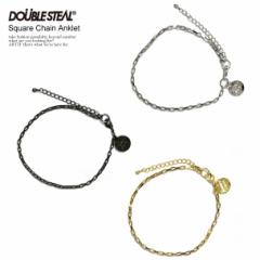 DOUBLE STEAL _uXeB[ Square Chain Anklet Y ANbg uXbg Xg[g atfacc