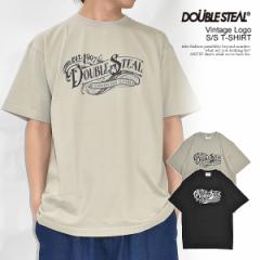DOUBLE STEAL _uXeB[ Vintage Logo S/S T-SHIRT Y TVc  TVc Xg[g atftps