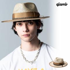 2024  s\ 6{`7{ח\ glamb O Double Banded Straw Hat _uofbhXg[nbg atfcap