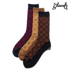 2026 �� ��s�\�� 6�����{�`���{���ח\�� glamb �O���� Baroque Pattern Socks Set �\�b�N�X �L�����Z���s�� atfacc