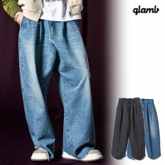 2024 t s\ 3{`4{ח\ glamb O Extra Baggy Bleach Denim GNXgoM[u[`fj pc atfpts