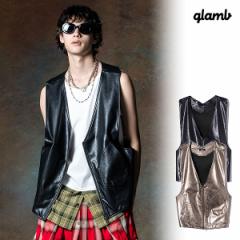 2024  s\ 4{`5{ח\ glamb O Astro Leather Vest AXgU[xXg xXg  atfjkt