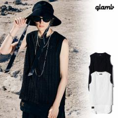 2024 t s\ 3{`{ח\ glamb O Mesh Layered Tank Top bVC[h^Ngbv ^Ngbv atftps