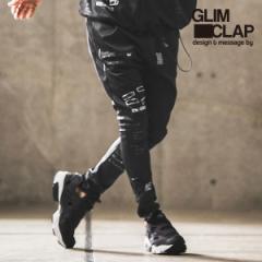 2023 H~ 1st s\ 9{`10{ח\ GLIMCLAP ONbv Hand writing-esque pattern jersey pants Y atfpts