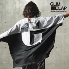 2023 t 2nd s\ 5{`6{ח\ GLIMCLAP ONbv switching & impact logotype design short-sleeve cutsew