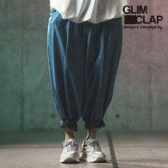 2024 t 2nd s\ 6{`{ח\ GLIMCLAP ONbv Color scheme design & balloon silhouette pants -chambray fa