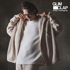 2025 �H�~ 1st ��s�\�� 8�����{�`9����{���ח\�� GLIMCLAP �O�����N���b�v Zip-up hoodie -Soft brushed waffle fabric- atftps
