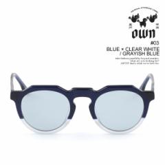 OWN IE #03 BLUE~CLEAR WHITE / GRAYISH BLUE Y TOX {Xg^Cv Kl J[Y  atfacc