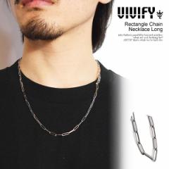 VIVIFY rrt@C Rectangle Chain Necklace Long Y lbNX lbNX`F[ N^O`F[  atfacc