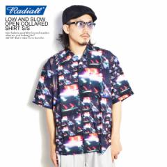 40OFF SALE Z[ RADIALL fBA LOW AND SLOW - OPEN COLLARED SHIRT S/S Y Vc   atftps