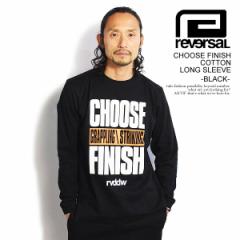 reversal o[T CHOOSE FINISH COTTON LONG SLEEVE -BLACK- Y TVc T rvddw Xg[g atftps