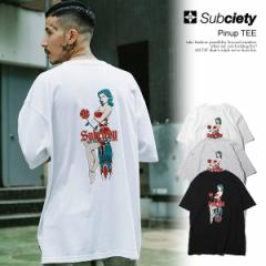 SUBCIETY TuTGeB Pinup TEE subciety Y TVc  TEE sibvK[ Xg[g atftps