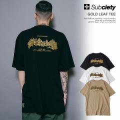 SUBCIETY TuTGeB GOLD LEAF TEE subciety Y TVc  TEE TC{[h Xg[g atftps