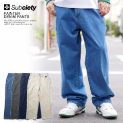 40OFF SALE Z[ SUBCIETY TuTGeB PAINTER DENIM PANTS subciety Y pc fj  Xg[g atfpts