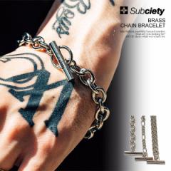 SUBCIETY TuTGeB BRASS CHAIN BRACELET subciety Y uXbg `F[uXbg Xg[g atfacc