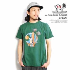 The Endless Summer GhXT}[ TES ALOHA BUHI T-SHIRT -GREEN- Y TVc  TES USRbg Xg[g atftps