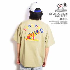 The Endless Summer GhXT}[ TES 60s VINTAGE BUHI BIG T-SHIRT -BEIGE- Y TVc  TES rbOTVc Xg[g at