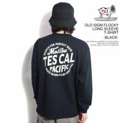 The Endless Summer GhXT}[ TES OLD SIGN FLOCKY LONG SLEEVE T-SHIRT -BLACK- Y TVc  T atftps