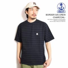 FIDELITY tBfeB BORDER S/S CREW -CHARCOAL- Y TVc  {[_[ oXN{[_[Vc Xg[g atftps