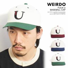 WEIRDO EBA[h FUCK U - BASEBALL CAP Y Lbv x[X{[Lbv oCJ[ c[g[  Xg[g atfcap