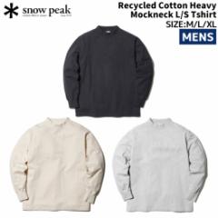 Xm[s[N snowpeak Recycled Cotton Heavy Mockneck L/S Tshirt TCNRbgwr[bNlbNOX[ueBVc 