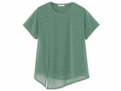 _XL DANSKIN SHEER LIGHT LAYERED TEE VA[CgC[heB[ fB[X t  O[  X|[c tBbglX  