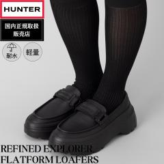yyVLO1ʊlIzyK戵̔Xzn^[ HUNTER REFINED EXPLORER FLATFORM LOAFERS t@Ch GNXv[[ t