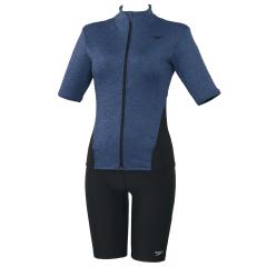 Xs[h speedo Short Sleeve Wavy Sepa V[gX[uEFCr[Zp fB[X lCr[  j XC tBbglX  SFW32