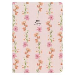 �y���[���֔����z�_�C�S�[ �蒠 2026�N �~�� MILL �}���X���[ 1�����u���b�N FLEURS A6 �s���N E7748