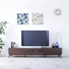 テレビ台 テレビボード 約幅203.5×奥行42.5×高さ38cm ブラウン 