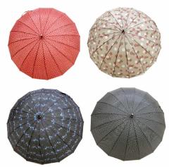 ５３cm１６本骨プリント和傘(4柄アソート) 〔まとめ買い60本セット〕 ＃545 【北海道・沖縄・離島配送不可】 53cm16本骨プリント和傘(4柄アソート) 〔まとめ買い60本セット