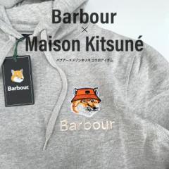 Barbour ouA[ Maison Kitsune ]Lcl R{ N XEFbgp[J[ t[fB Y uht@bV v[g