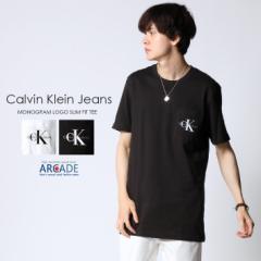 Calvin Klein Jeans JoNCW[Y CK mO |Pbg TVc Y uh CORE MONOGRAM POCKET SLIM TEE