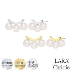 �s�A�X ���f�B�[�X ������^�� �p�[�� 5.0�`6.0mm 6�� PT900 K18 �o�[ �X�}�C�� �f�U�C�� �����N���X�e�B�[